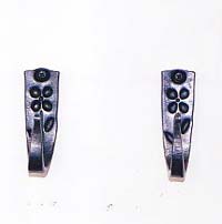 wrought iron flowers hooks